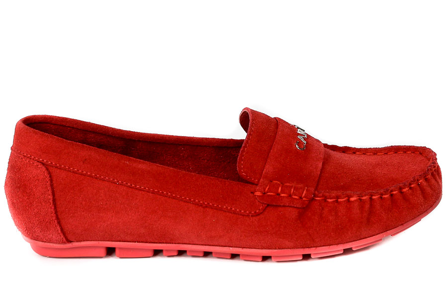 Mokasyny Carinii B4353-M99-000-C85 Czerwony