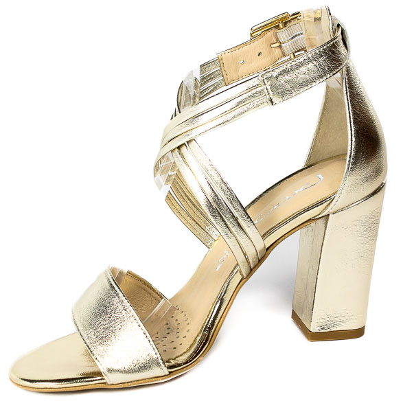 Sandały Prestige 2071 OBL/W Złoto-Lico