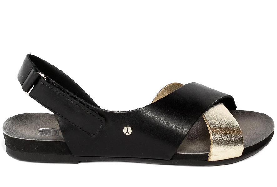 Sandały Lemar 40141 Bf.Czarny+Bf Złoto