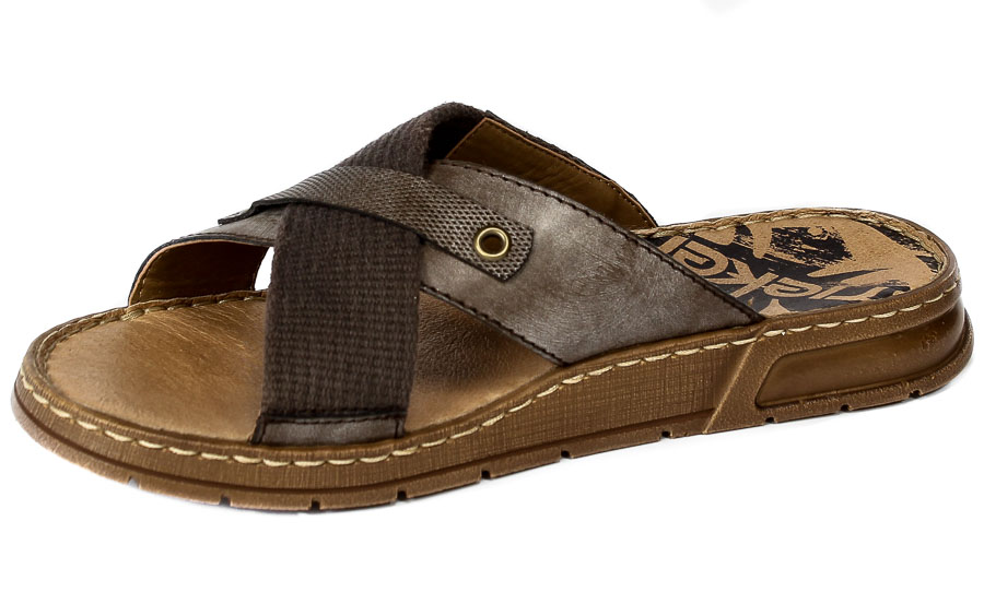 Klapki Rieker 21252 -25 Brown 