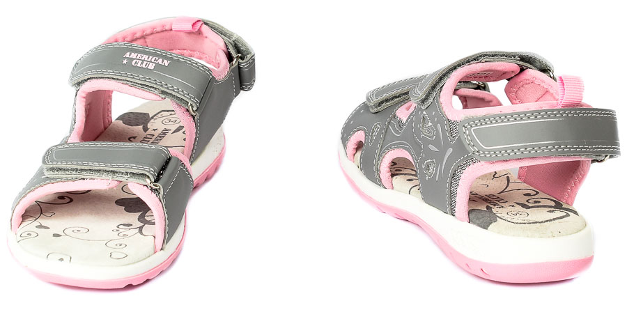 Sandały American RL37/21 Grey r.32-36