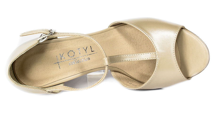 Sandały Kotyl 5935 Perłowy Lico