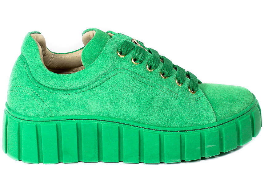 Sneakersy Karino 4189-026P Zielony - welur