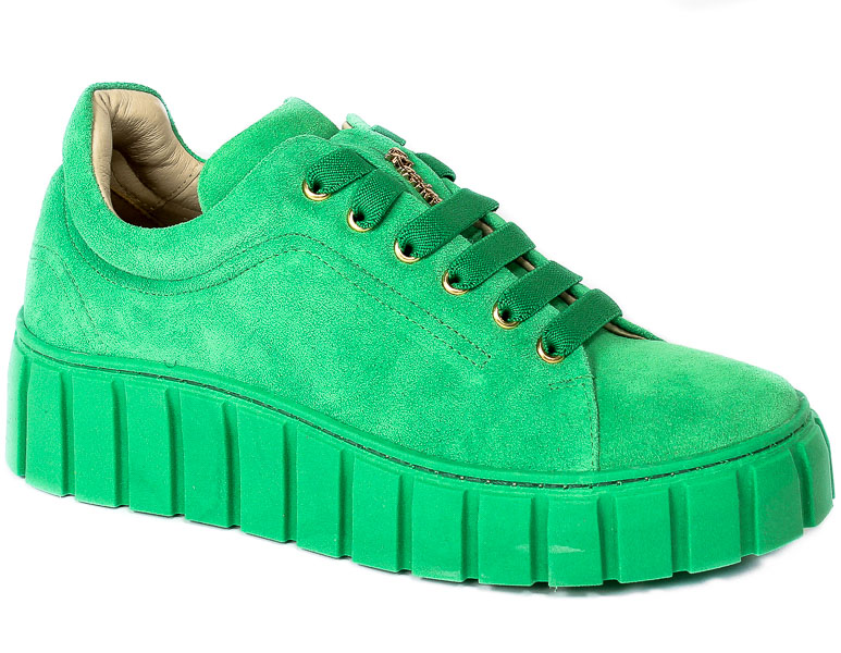 Sneakersy Karino 4189-026P Zielony - welur