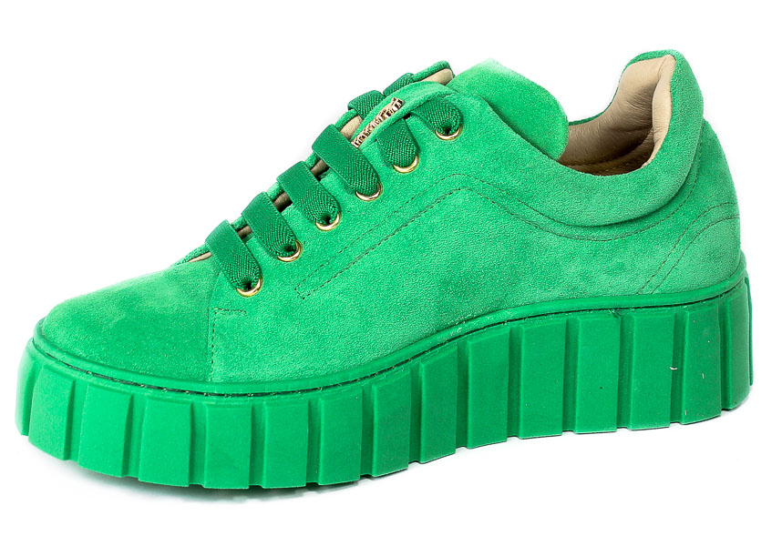 Sneakersy Karino 4189-026P Zielony - welur