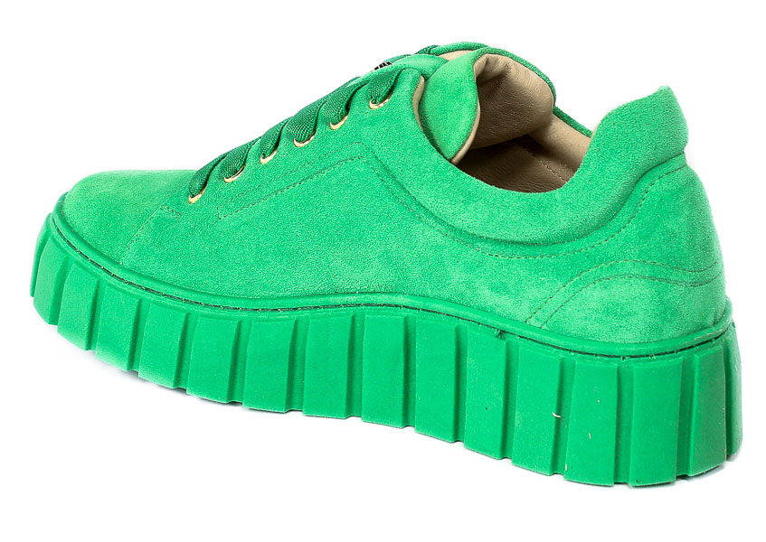 Sneakersy Karino 4189-026P Zielony - welur
