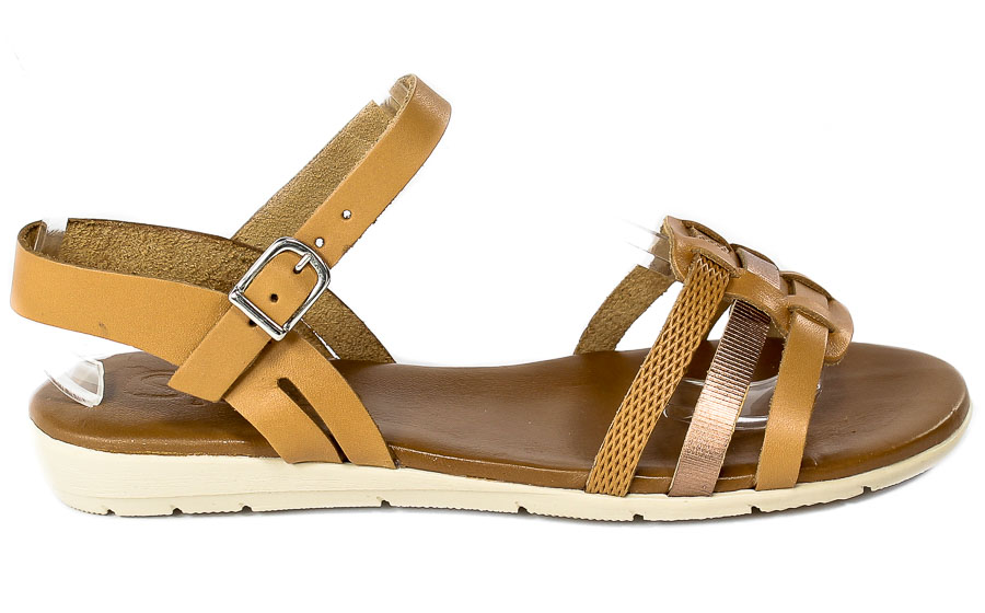 Sandały SPK Shoes 222G Tan/Rame/Tan