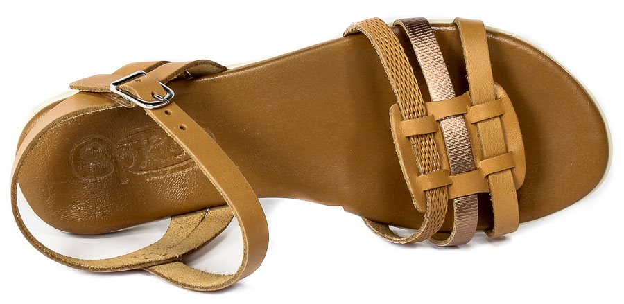 Sandały SPK Shoes 222G Tan/Rame/Tan