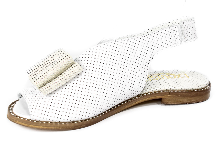 Sandały Exquisite 1361 Białe Lico