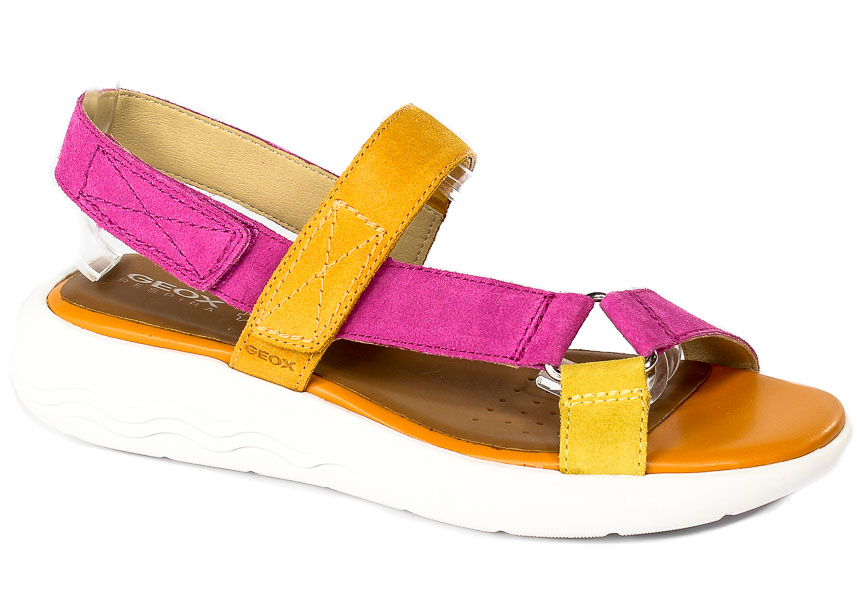 Sandały  Geox D25ADA C8345 Fuchsia Orange