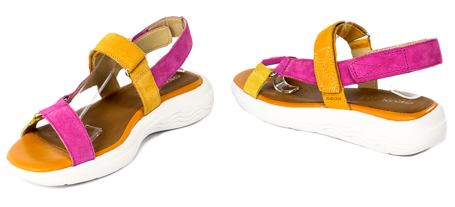 Sandały  Geox D25ADA C8345 Fuchsia Orange