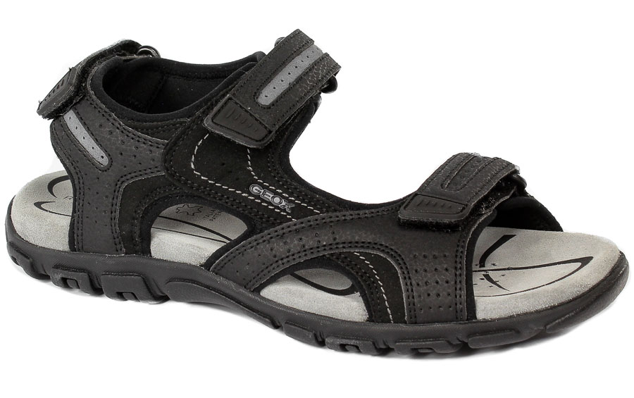 Sandały Geox U8224D-050AU-C9310 Black-Stone