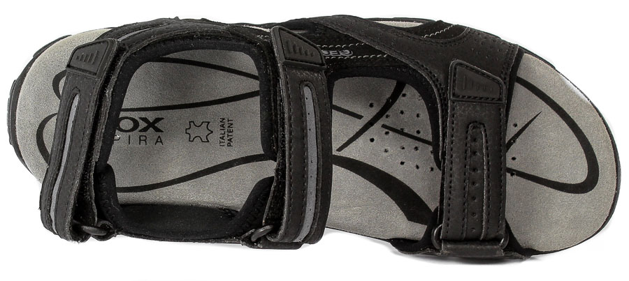 Sandały Geox U8224D-050AU-C9310 Black-Stone