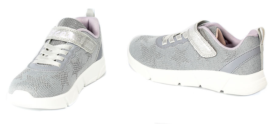 Półbuty Geox J25DLD 07QBC C1316 Silver Lilac R.28-35