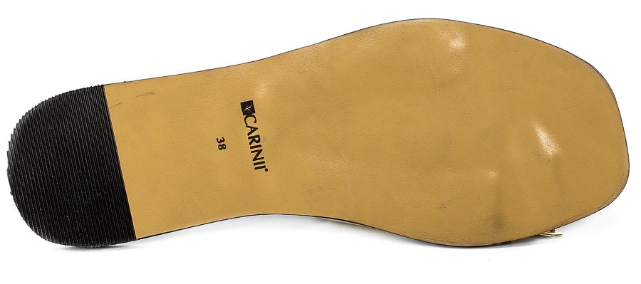 Klapki Carinii B8091-H33-000-000 Złoty
