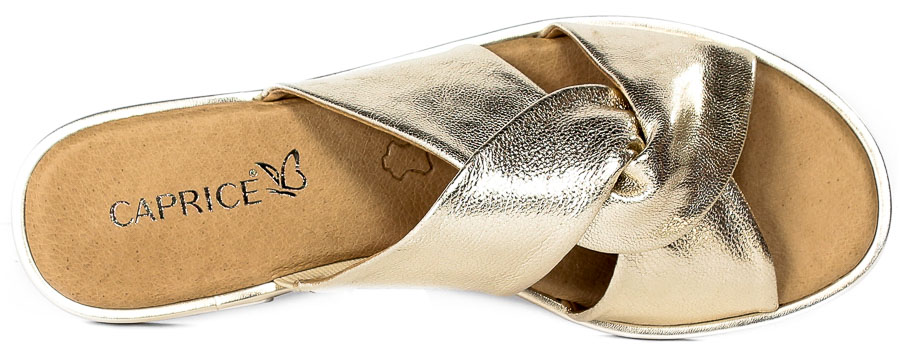 Klapki Caprice 9-27100-28 959 Platino Metal