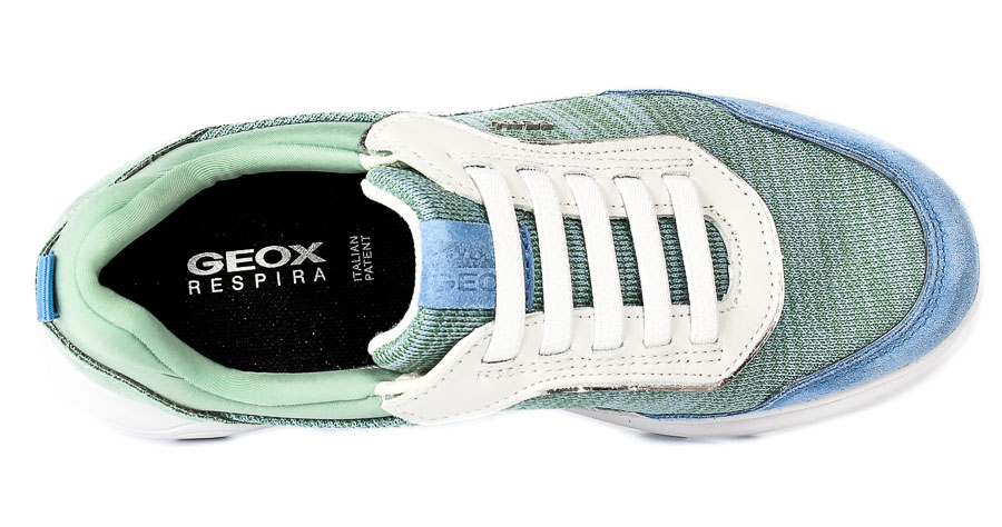 Półbuty Geox D25NUD-07T85-C0547 White/Gren