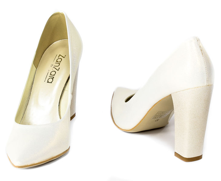 Czółenka Zan Zara 603/3 Perła Glass