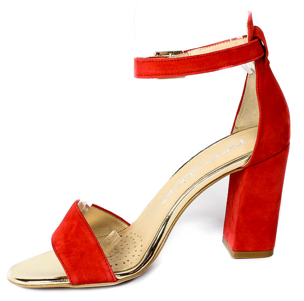 Sandały Prestige 2070 OBL-W Red-Zamsz