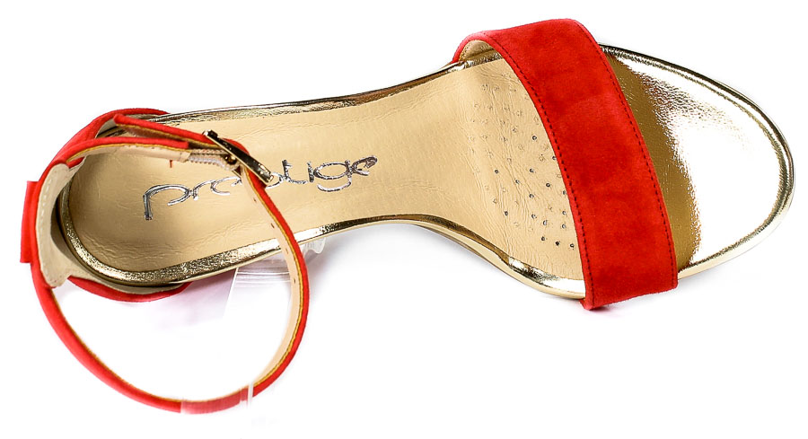 Sandały Prestige 2070 OBL-W Red-Zamsz