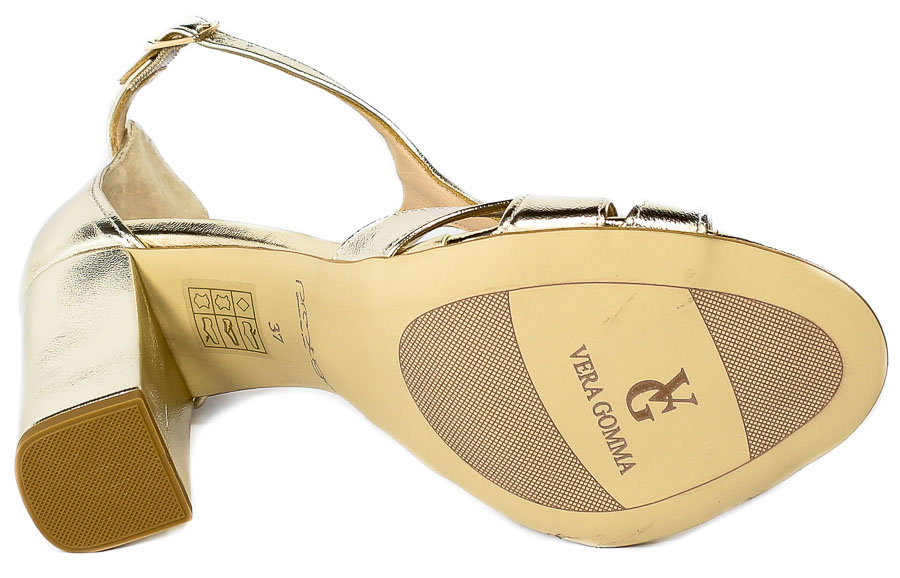 Sandały Prestige 2082 OBL/W ZLoty Lico