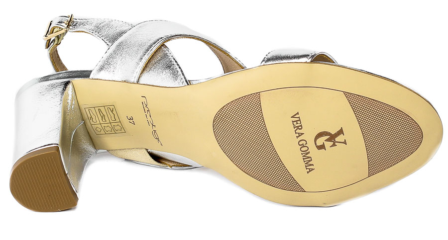 Sandały Prestige 2073 OBL/N Srebro-Lico