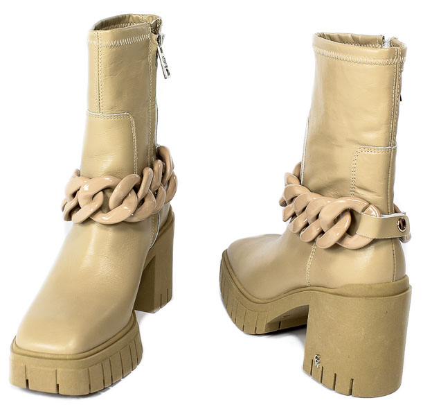 Botki Carinii B7698-R77-000-E88 Beż