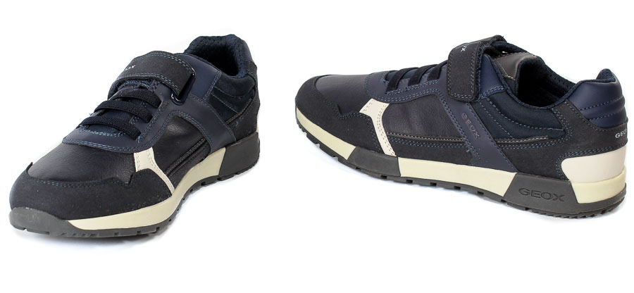 Półbuty Geox J046NA OBUAF C4422 Navy DK.Grey R.36-38