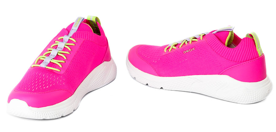 Półbuty Geox J25FWB-0006K-C8033 Fluo Fuchsia R.32-35