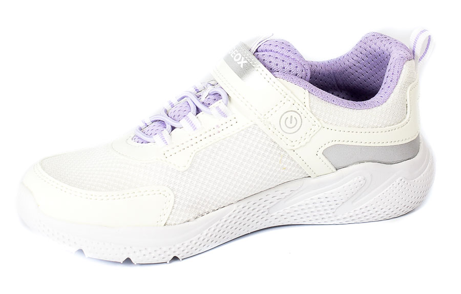 Półbuty Geox J25FWC-01454-C0761 White Lilac R.32-35
