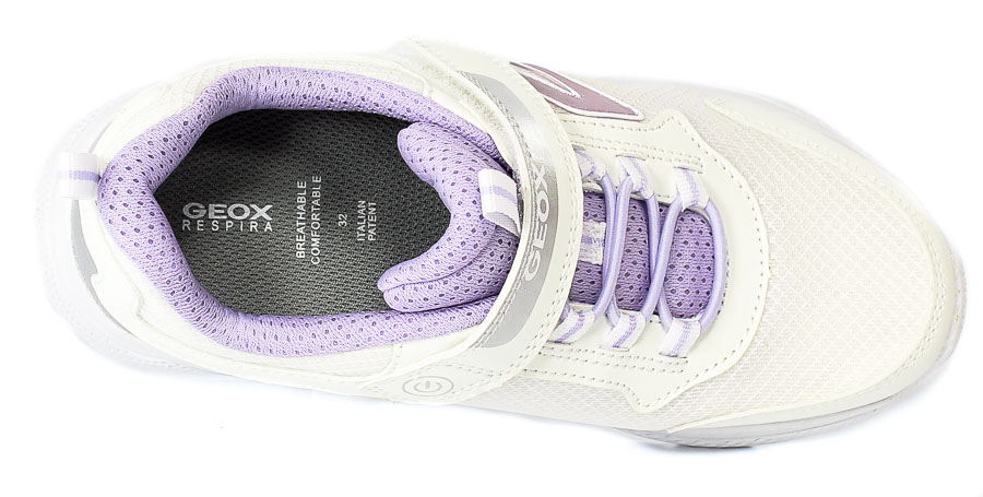 Półbuty Geox J25FWC-01454-C0761 White Lilac R.32-35