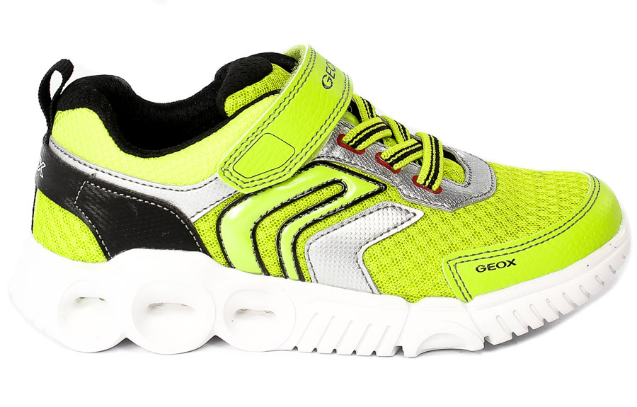 Półbuty Geox J25GAB 014BU C3707 Lime Black R.32-35