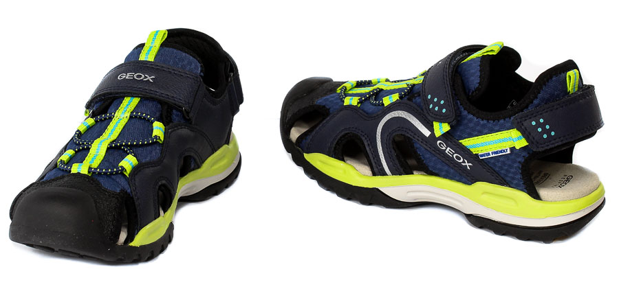 Sandał Geox J250RB 014ME C4052 DK.Blue Lime R.28-35