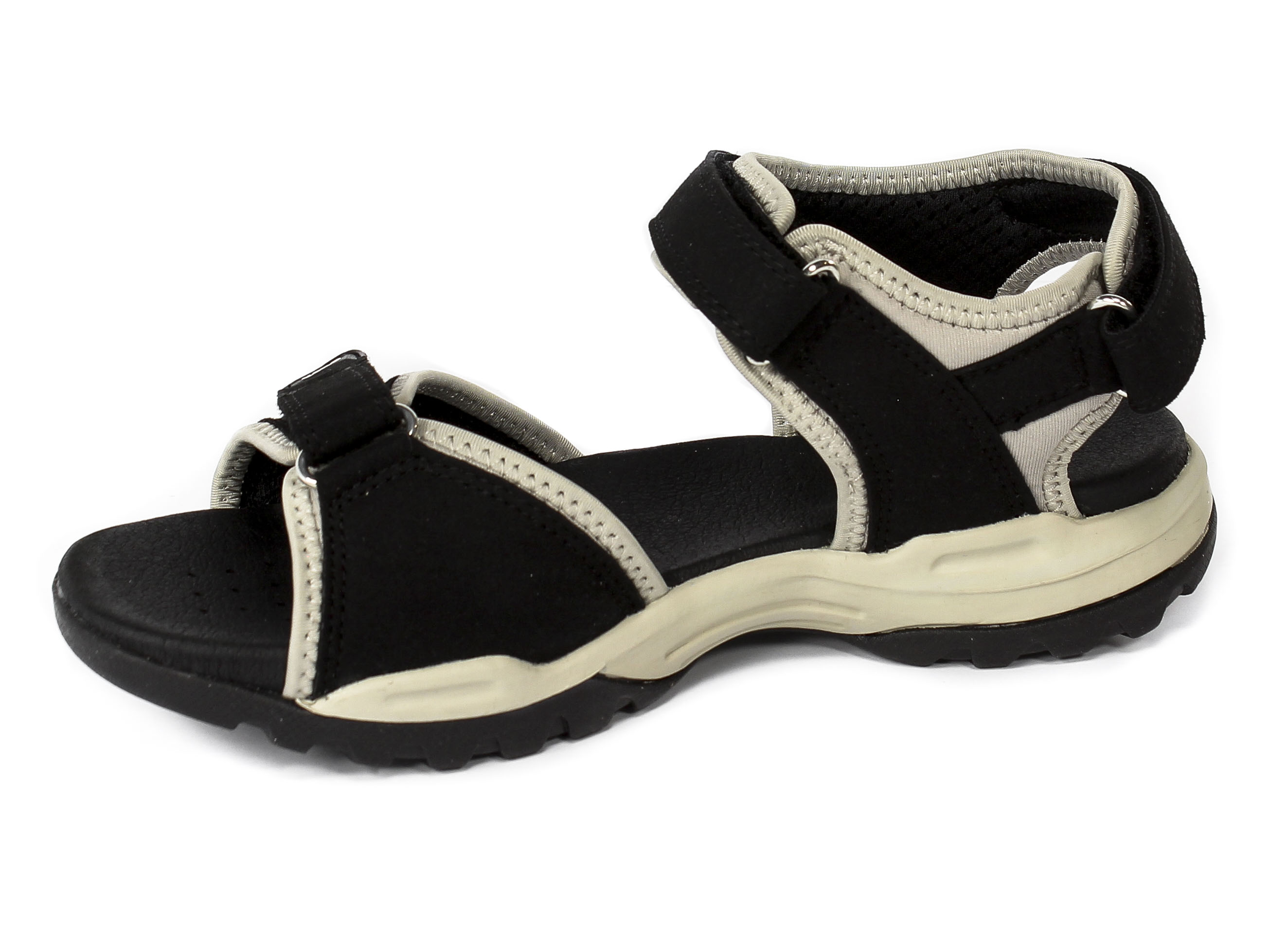 Sandały Geox D92DWA 0AU15 C9263 Black LT.Grey R.36-42