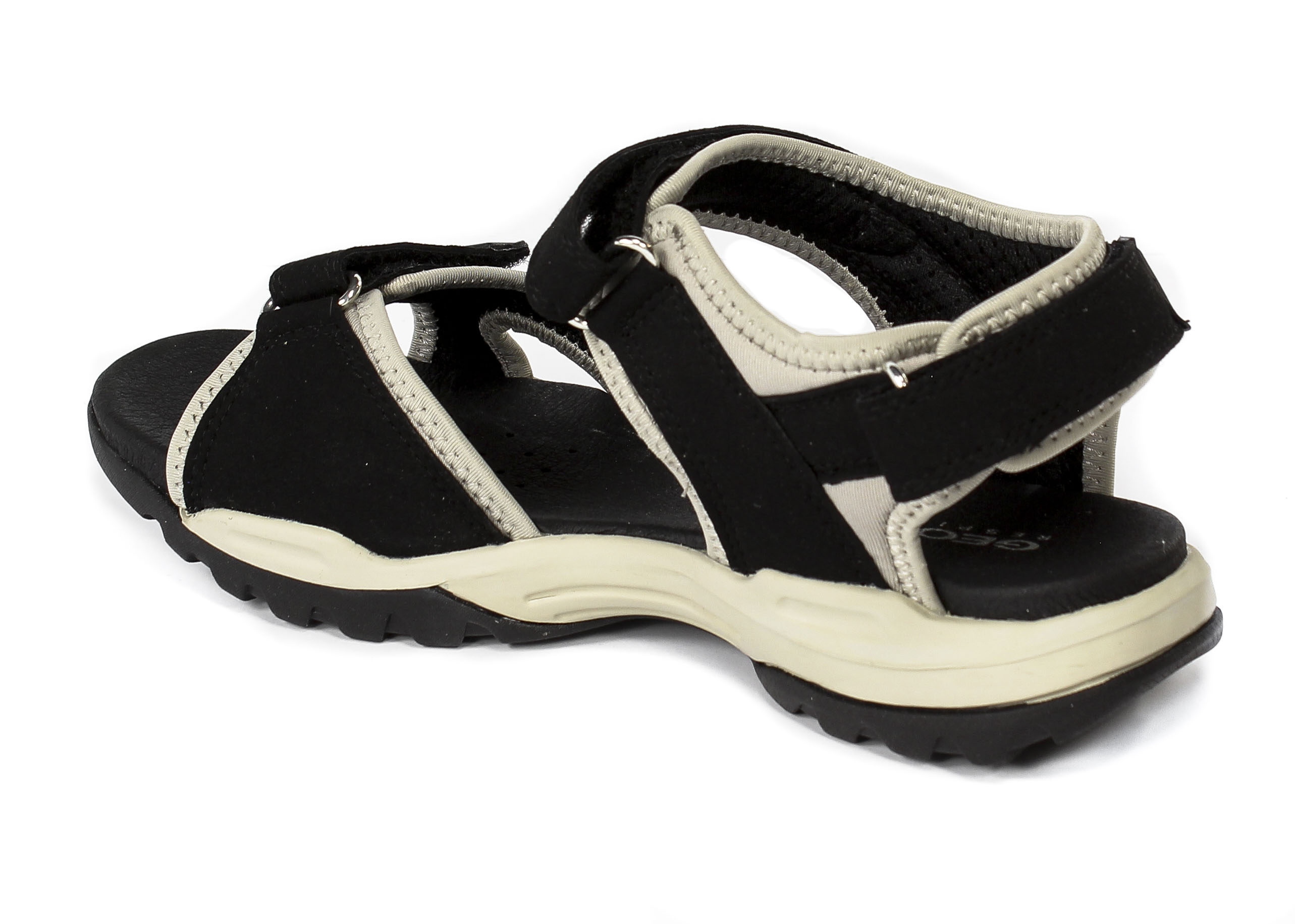 Sandały Geox D92DWA 0AU15 C9263 Black LT.Grey R.36-42