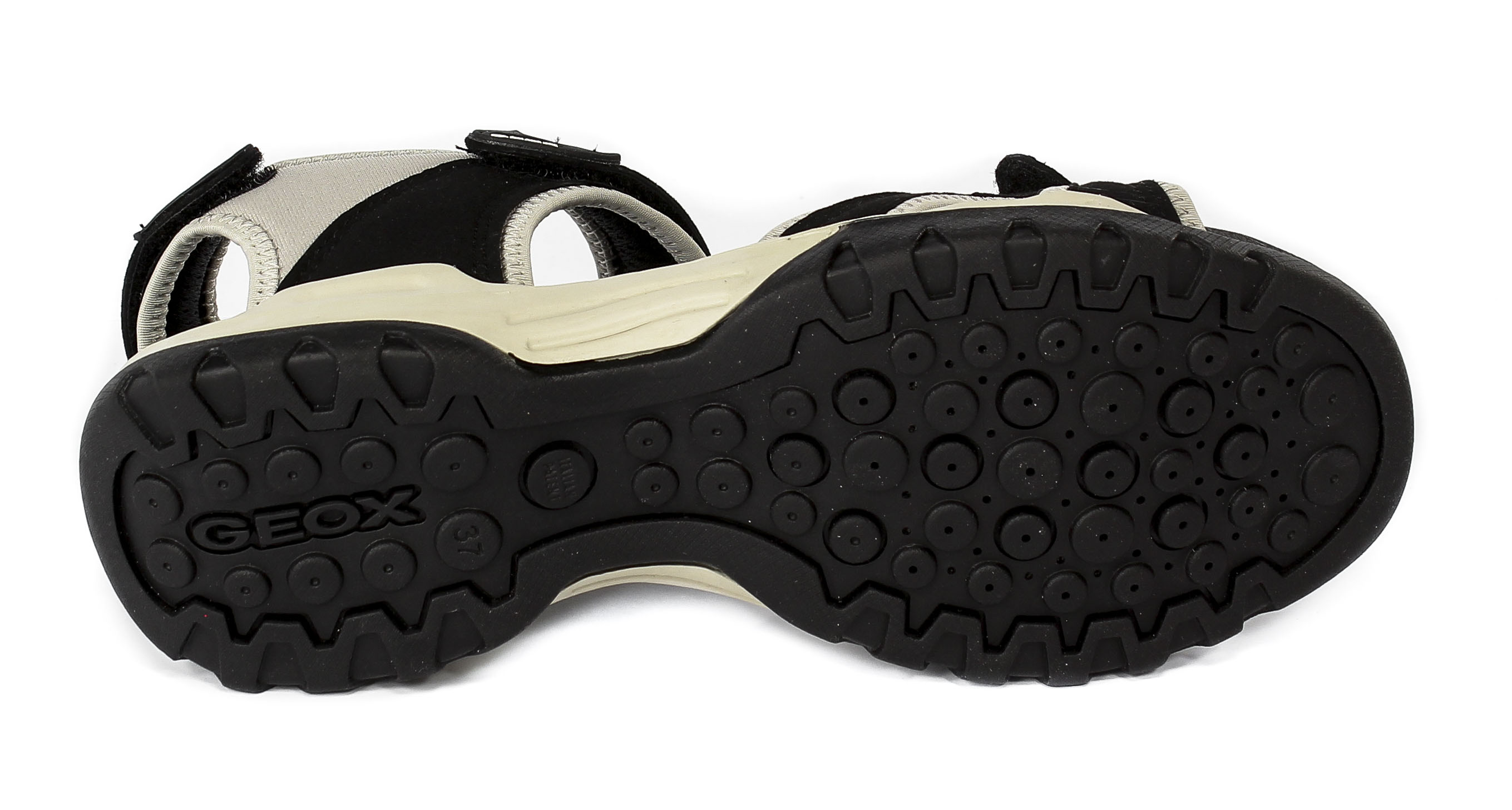 Sandały Geox D92DWA 0AU15 C9263 Black LT.Grey R.36-42
