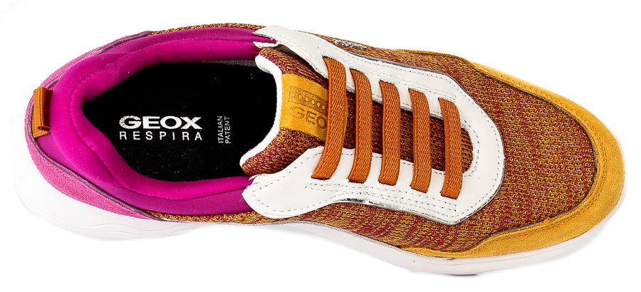 Sneakersy Geox D25NUD 07T85 C2237 Orange Fuchsia
