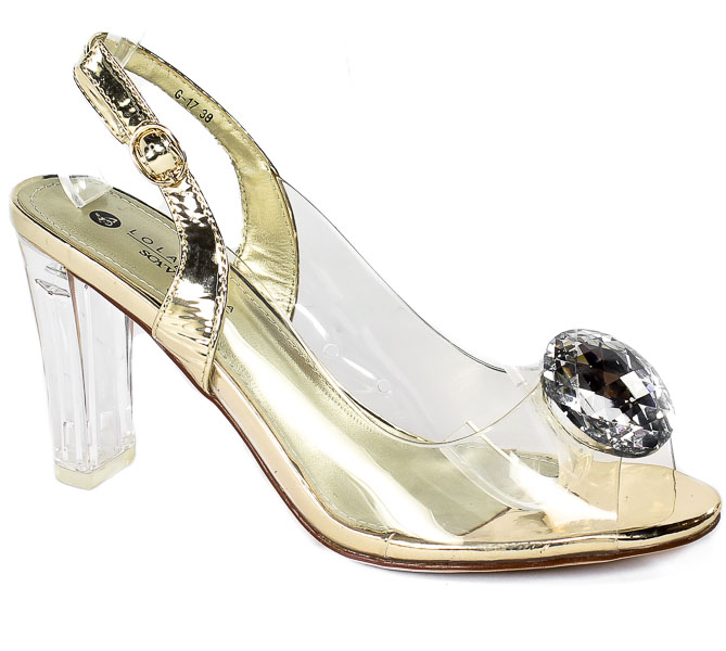 Sandały Sca'viola G-17 Gold Złote TN