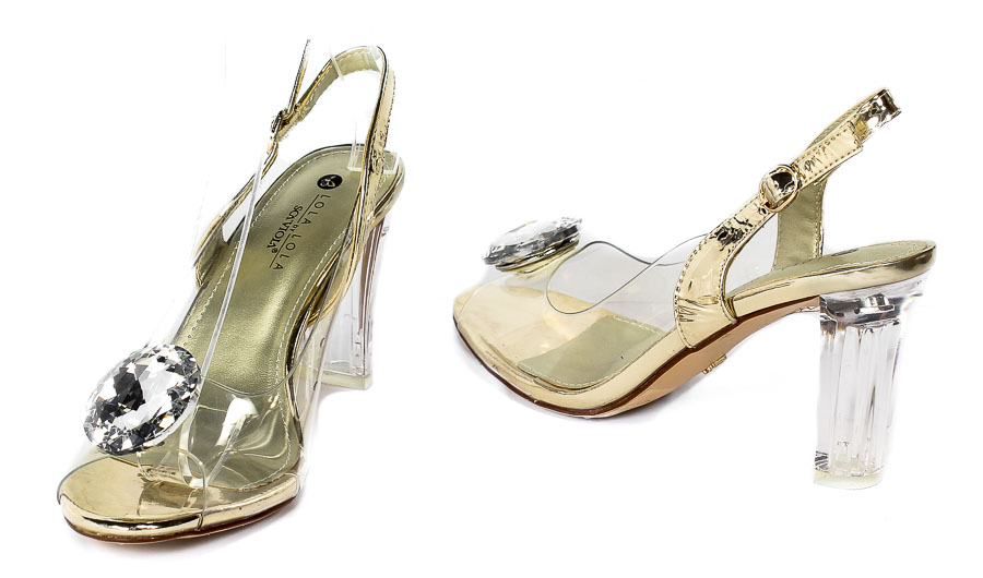 Sandały Sca'viola G-17 Gold Złote TN