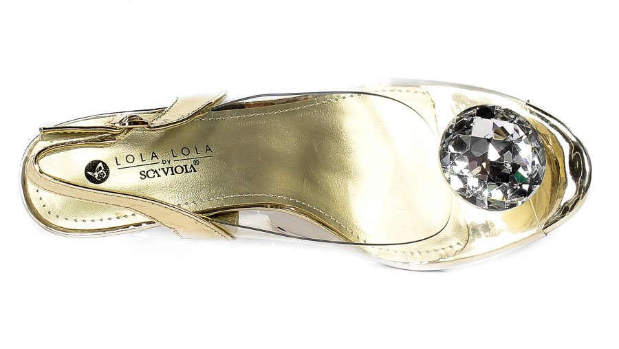 Sandały Sca'viola G-17 Gold Złote TN