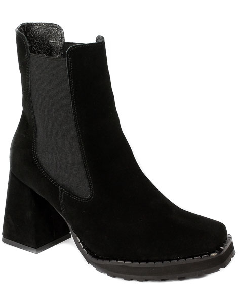 Botki Exquisite 1385 Czarny Welur