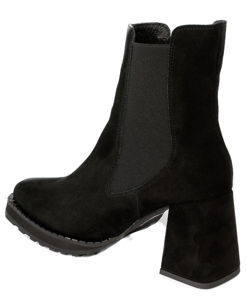 Botki Exquisite 1385 Czarny Welur