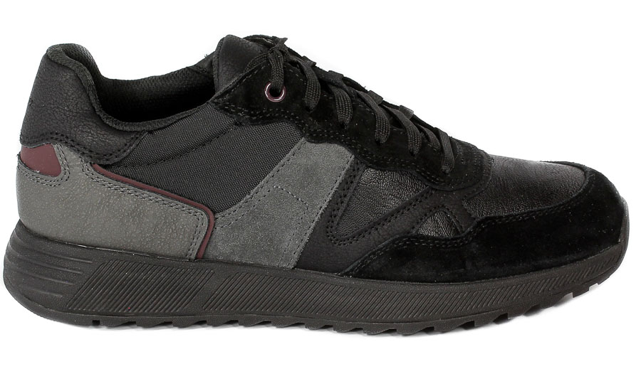 Półbuty Geox U26F1A 022PT C9999 Suede Wrink Syn