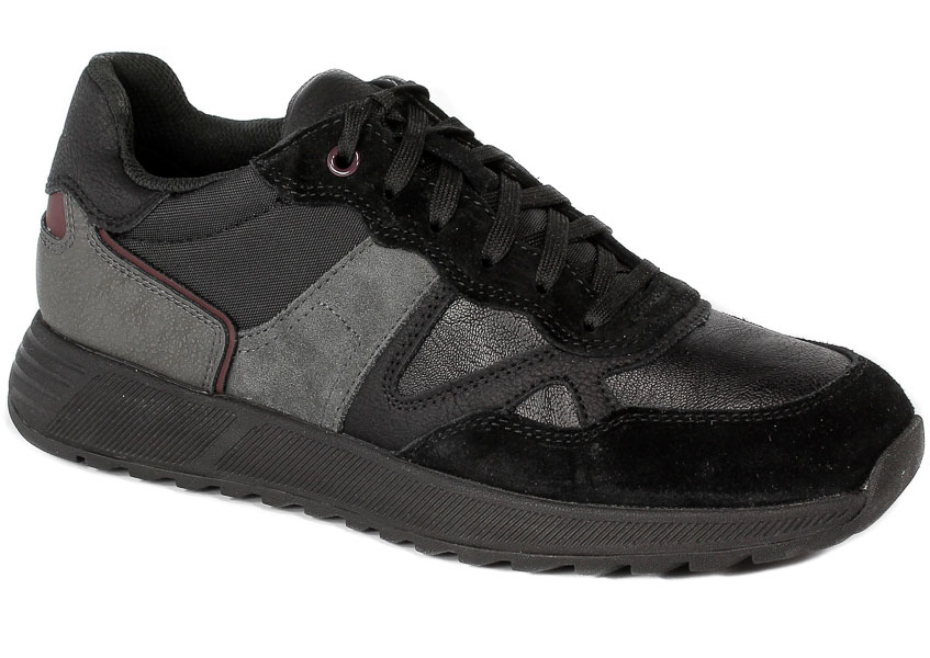 Półbuty Geox U26F1A 022PT C9999 Suede Wrink Syn