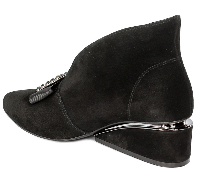 Botki Exquisite 1278 Czarny Welur