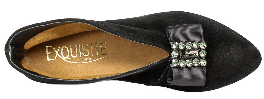 Botki Exquisite 1278 Czarny Welur
