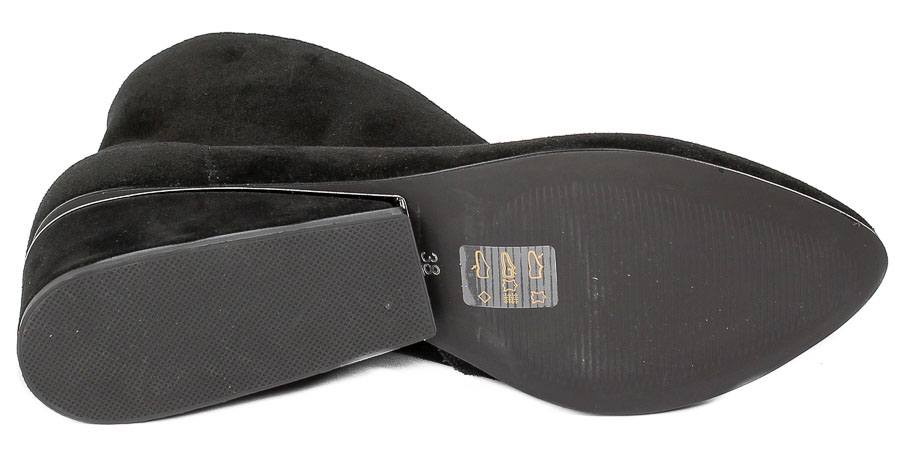 Botki Exquisite 1278 Czarny Welur