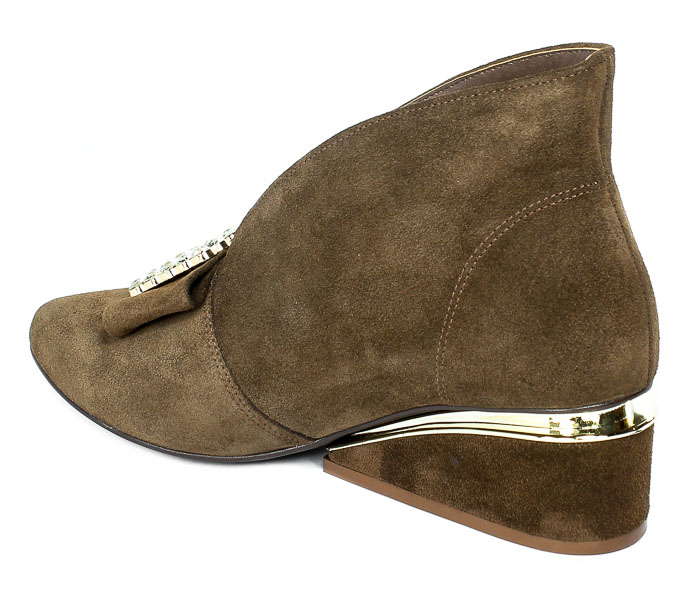 Botki Exquisite 1278 C. Brąz Welur_TN