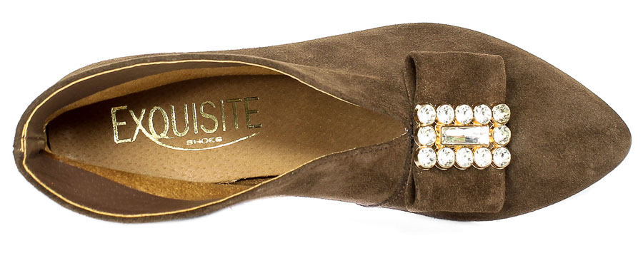 Botki Exquisite 1278 C. Brąz Welur_TN