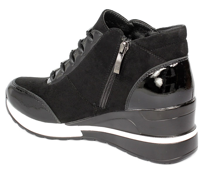 Sneakersy Potocki 22-12117BK Czarny